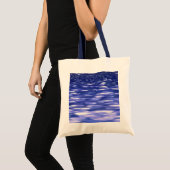 Tote Bag Abstrait #3 : Bleu shimmer (Devant (produit))