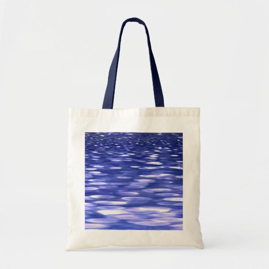 Tote Bag Abstrait #3 : Bleu shimmer (Devant)
