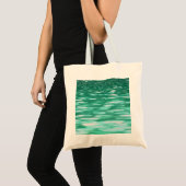 Tote Bag Abstrait #3 : Shimmer vert (Devant (produit))