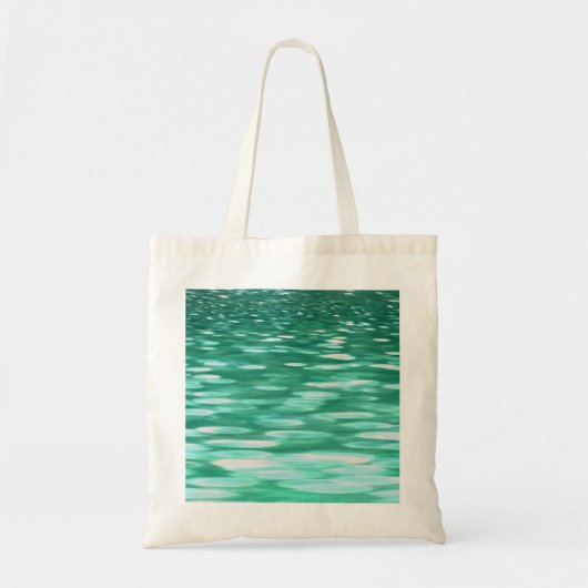Tote Bag Abstrait #3 : Shimmer vert (Devant)