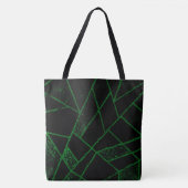 Tote Bag Abstrait #948 Vert (Devant)