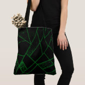 Tote Bag Abstrait #948 Vert (De près)