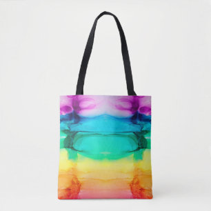 Tote Bag Abstrait arc-en-ciel coloré arrière - plan, papier
