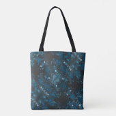 Tote Bag Abstrait bleu moderne (Dos)