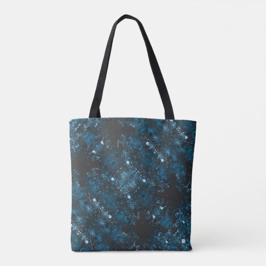 Tote Bag Abstrait bleu moderne (Dos)