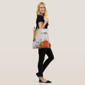 Tote Bag Abstrait Boho Feuilles Fourre-tout (Sur le modèle)