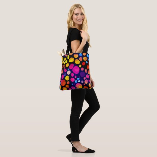Tote Bag Abstrait Coloré (Sur le modèle)