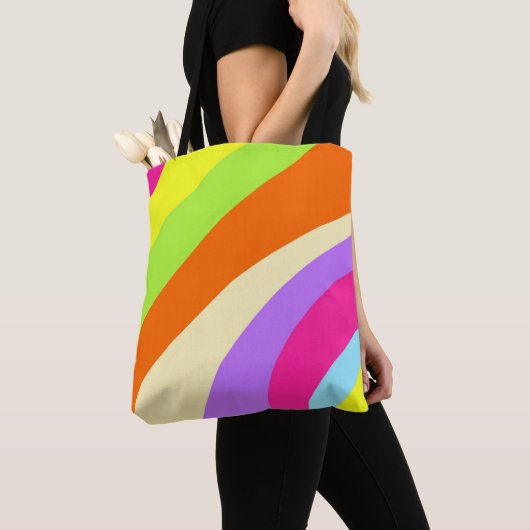 Tote Bag Abstrait coloré (De près)