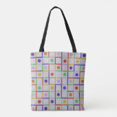 Tote Bag Abstrait coloré tendance (Dos)
