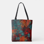 Tote Bag Abstrait Cool coloré moderne Motif artistique (Dos)