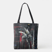 Tote Bag Abstrait dans les couleurs sombres (Dos)