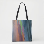 Tote Bag Abstrait D'Arbre À Gommes Arc-En-Ciel (Devant)