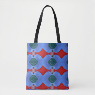 Tote Bag abstrait de loup de mer multicolore