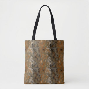 Tote Bag Abstrait de marbre de bronze et de cuivre