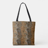 Tote Bag Abstrait de marbre de bronze et de cuivre (Dos)
