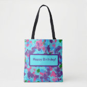 Tote Bag Abstrait éclaboussé de sirène (Devant)