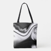 Tote Bag Abstrait en noir et blanc (Dos)