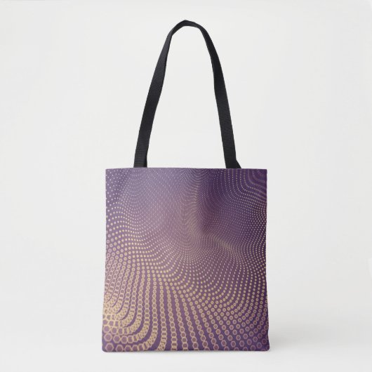 Tote Bag Abstrait espace polygonal bas poly foncé arrière - (Devant)