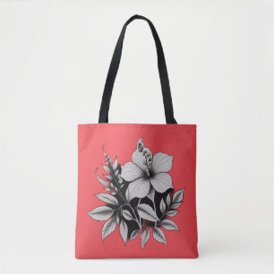 Tote Bag abstrait floral