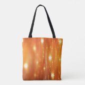 Tote Bag abstrait fond orangé brillant abstrait, art, dos (Dos)