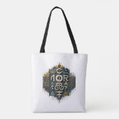 Tote Bag Abstrait Géométrique (Dos)