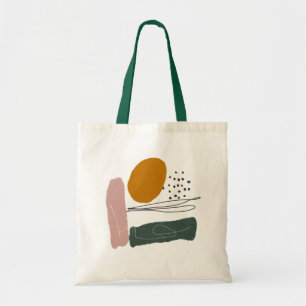 Tote Bag Abstrait géométrique minimal moderne Pastel