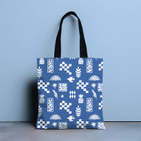 Abstrait géométrique Oiseau Floral Bleu Girly Chic