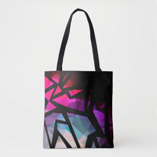 Tote Bag Abstrait graffiti polygonal moderne dar géométriqu (Devant)