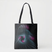 Tote Bag Abstrait Imaginaire coloré fractal (Devant)
