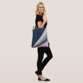 Tote Bag Abstrait imprimé simple géométrique moderne (Sur le modèle)