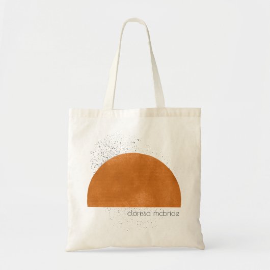 Tote Bag Abstrait Minimaliste Moderne Soleil (Devant)