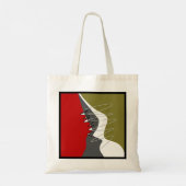 Tote Bag Abstrait, Moderne, Créatif, Oreillère à lancer app (Dos)