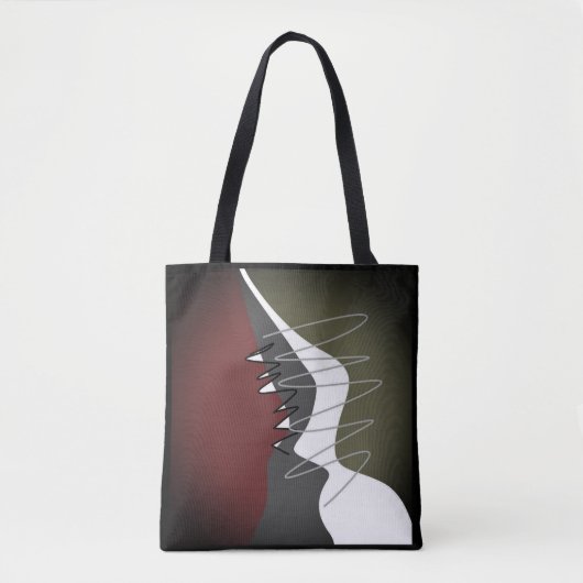 Tote Bag Abstrait, Moderne, Créatif, Oreillère à lancer app (Devant)
