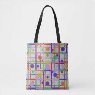 Tote Bag Abstrait moderne multicolore