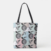 Tote Bag Abstrait moderne patchwork de pomme géométrique (Dos)