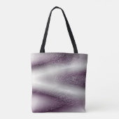 Tote Bag Abstrait moderne violet blanc gras Zig-Zag (Dos)