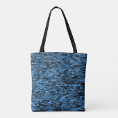 Tote Bag Abstrait Motif bleu noir (Dos)