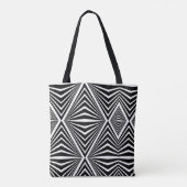 Tote Bag Abstrait Motif sans couture moderne Artiste (Dos)