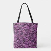 Tote Bag Abstrait Motif violet noir (Dos)
