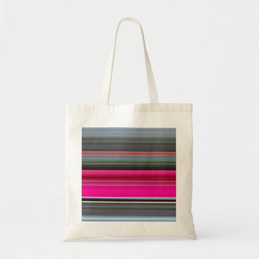 Tote Bag Abstrait n° 1 : Cerise et gris (Devant)