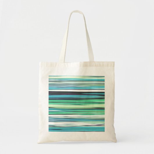 Tote Bag Abstrait n° 2 : bleu vert d'eau (Devant)