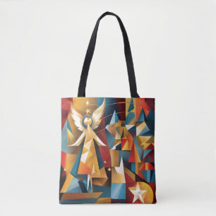 Tote Bag Abstrait Noël Angel Fourre-tout