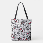 Tote Bag Abstrait noir blanc (Dos)