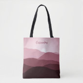 Tote Bag Abstrait Ombre Mauve Taupe clair sur mesure (Devant)