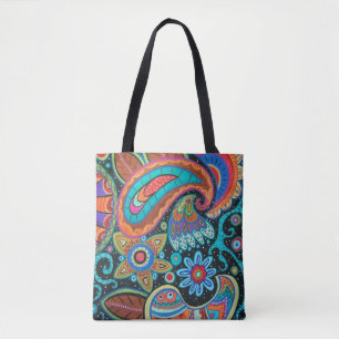 Tote Bag Abstrait Paisley