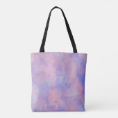 Tote Bag Abstrait Pastel Blush Rose et Bleu (Dos)