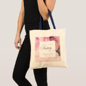 Tote Bag Abstrait Pastel rose violet marine douce 16 Annive (Devant (produit))
