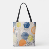 Tote Bag Abstrait point de polka coloré (Dos)