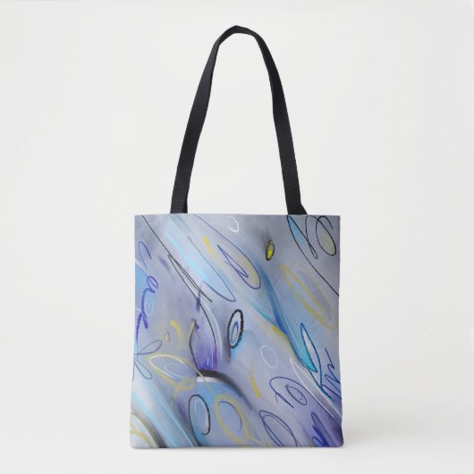 Tote Bag Abstrait pourpre (Devant)