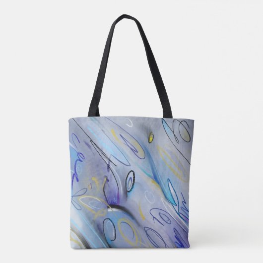 Tote Bag Abstrait pourpre (Dos)